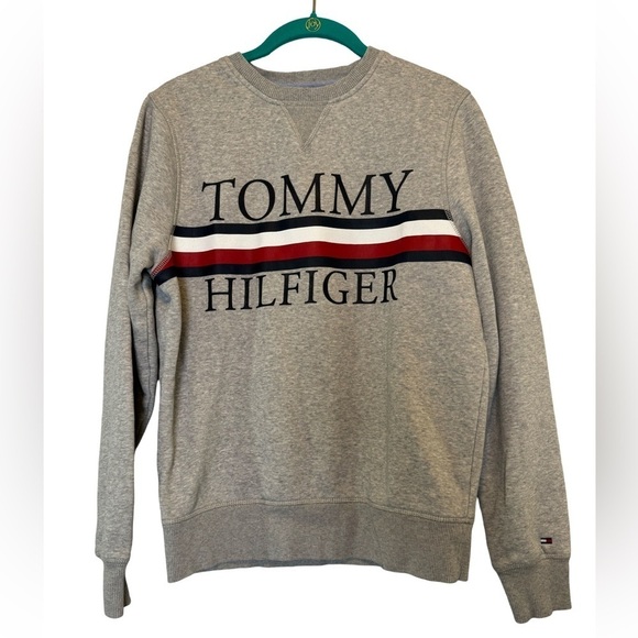 Tommy Hilfiger Sweatshirt Gray Size Small S - Picture 1 of 12